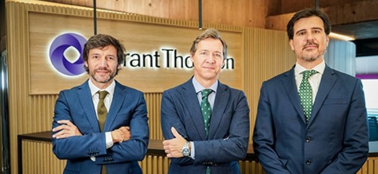 Los tres nuevos socios de Grant Thornton Juan José Ríos, Roberto Benito y Eduardo González