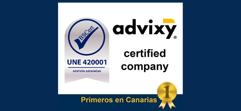 certificado U¨NE420001 advixy