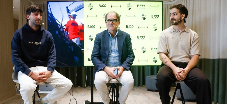 B100 de Abanca con Gravity Wave y Ayúdame3D