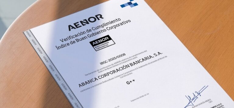 Buen gobierno corporativo en ABANCA