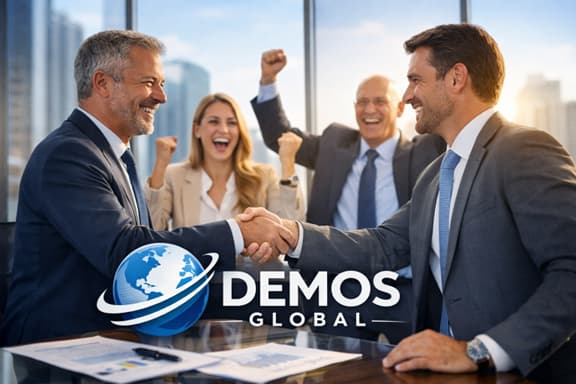 dos hombres dándose la mano